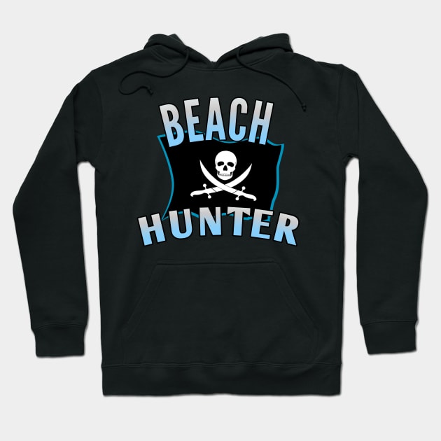 Metal detecting pirate beach Hunter Hoodie by Coreoceanart